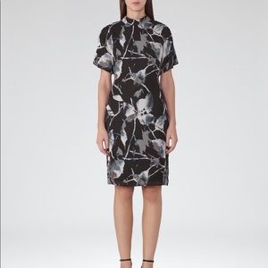 Reiss Becca High Neck Short Sleeved Dress